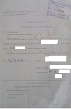 Stamped application form